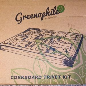 Bamboo cork board trivet kit